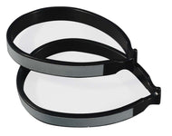 Buksebøjle Bike Attitude Sort Plast M/Refleks (Sæt a´2 stk)