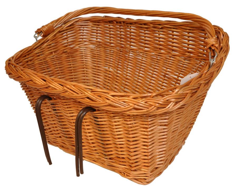 BASIL DUBLIN Kurv Brun Front Flet 49x31x27cm(10) Firkantet m.kroge